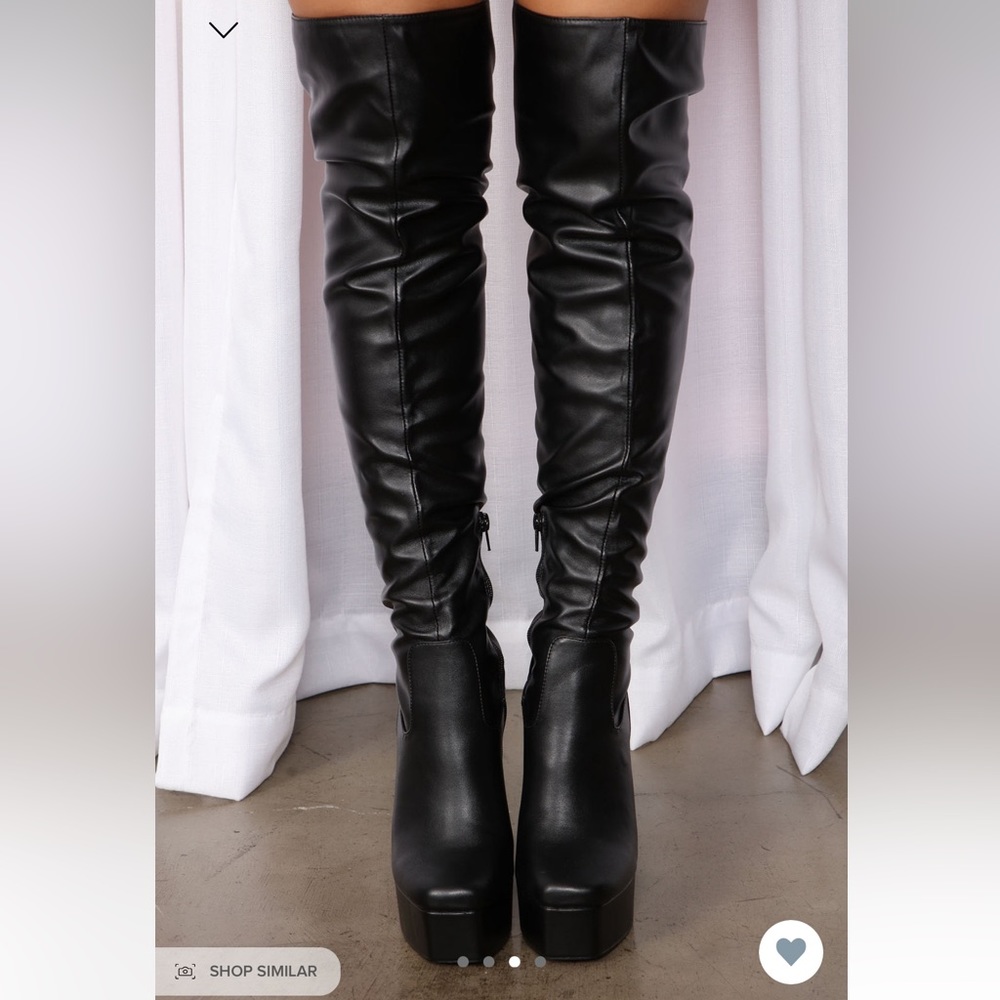 FASHION NOVA OTK PLATFORM BOOTS
